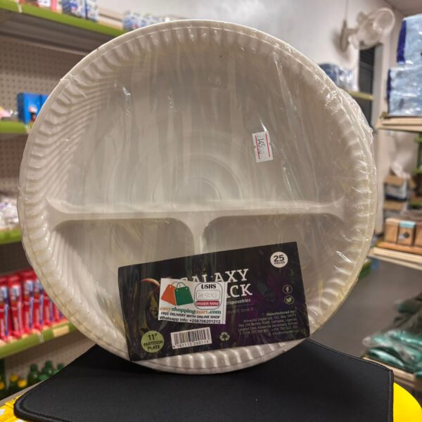 GALAXY BLACK SOFT DISSIPOSABLE PLATES