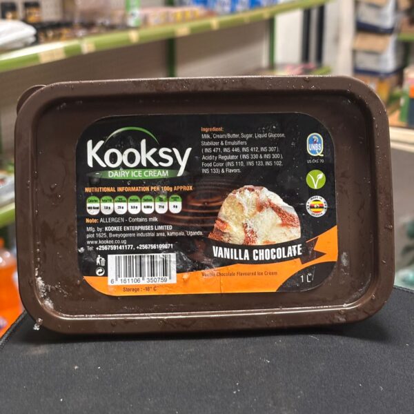 VANILLA CHOCLATE DAIRY ICE CREAM